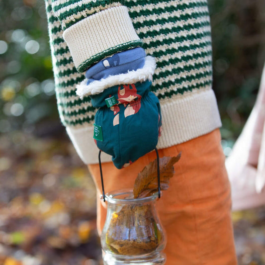 Red Foxes Sherpa Lined Mittens