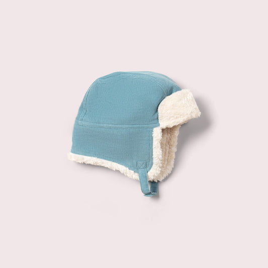 Pale Blue Sherpa Fleece Cosy Hat