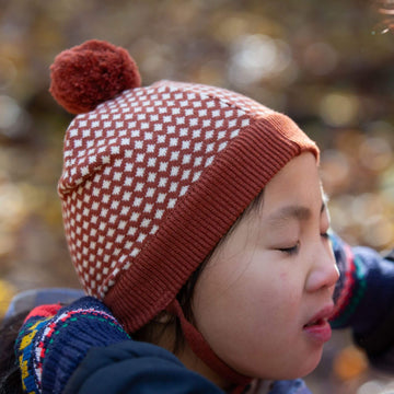 Ginger Diamonds Knitted Hat