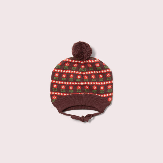 Collecting Flowers Knitted Hat