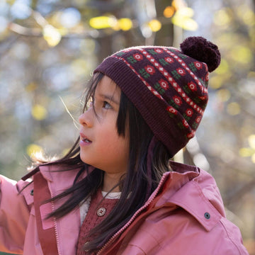 Collecting Flowers Knitted Hat