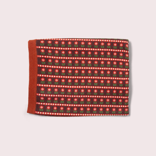 Collecting Flowers Knitted Organic Baby Blanket