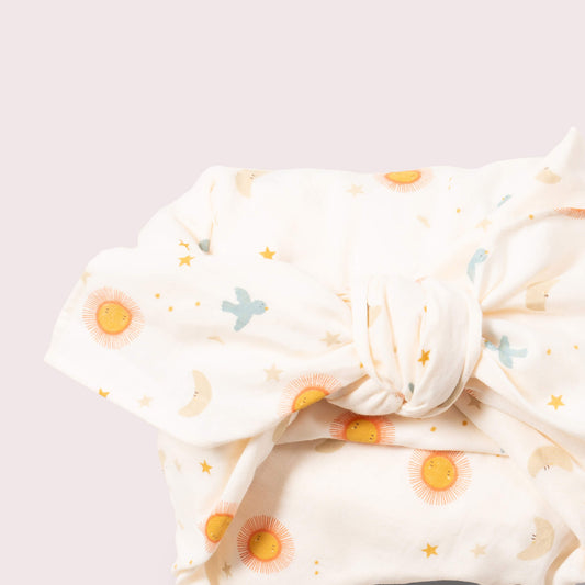 Moon & Sun Fabric Gift Wrap