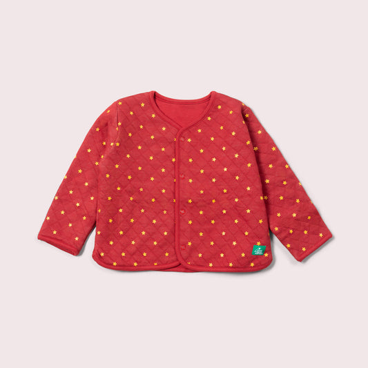 Red Stars Quilted Jacket