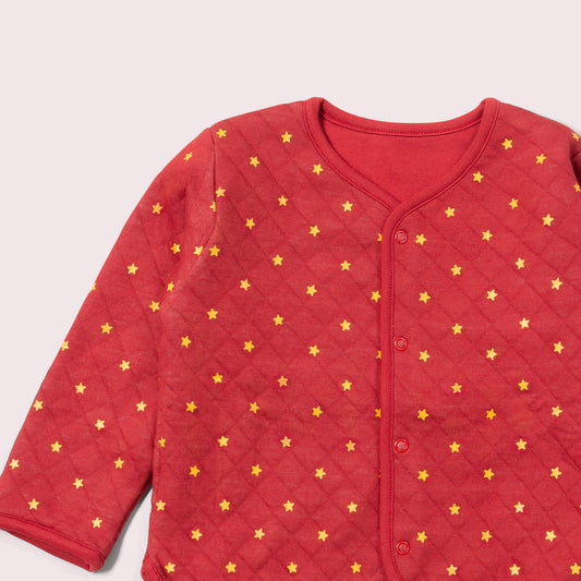Red Stars Quilted Jacket
