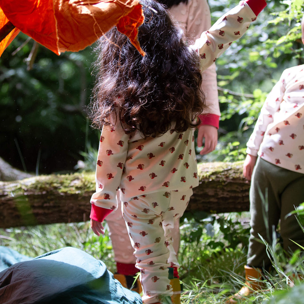 Little Robin Organic Pyjamas Cream / 8-9y