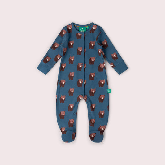 Blue Bears Organic Babygrow
