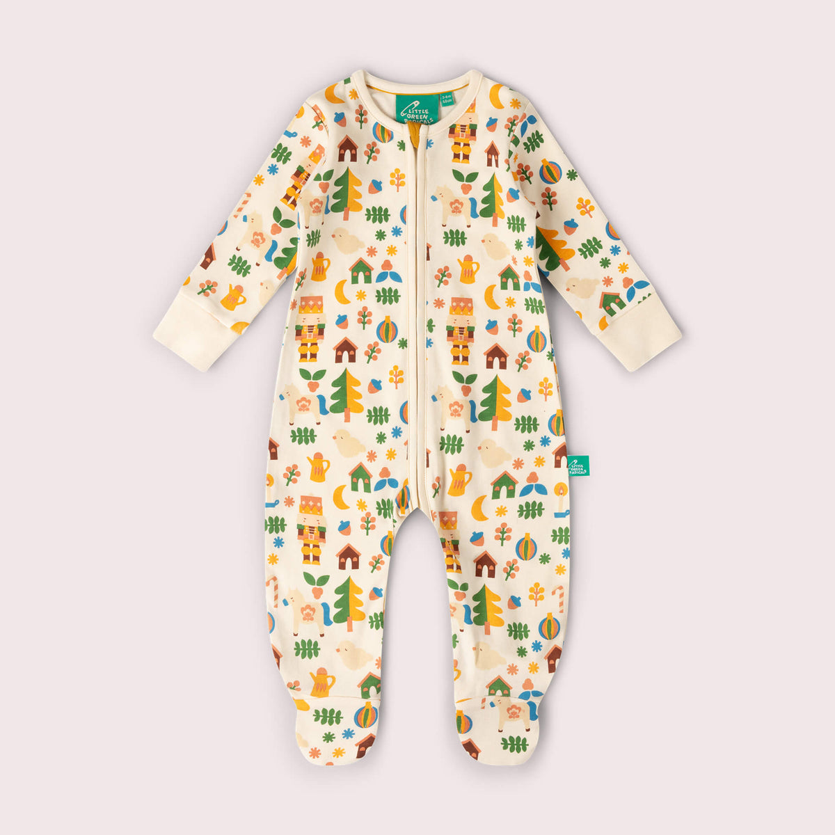 Toy Box Zip Organic Babygrow Multi / 12-18m