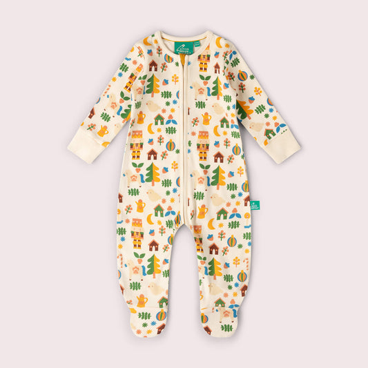 Toy Box Zip Organic Babygrow Multi / 12-18m