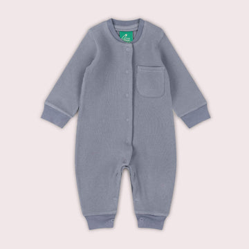 Corn Blue Organic Waffle Playsuit