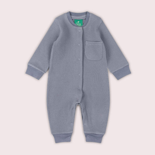 Corn Blue Organic Waffle Playsuit