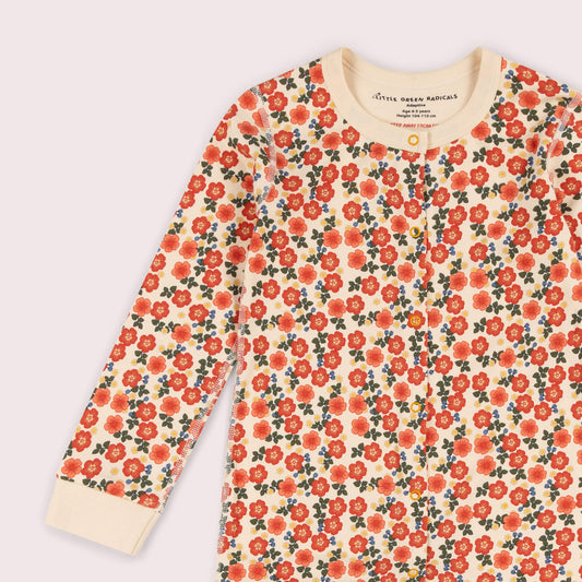 Petals Adaptive Organic Adaptive Popper Through Onesie
