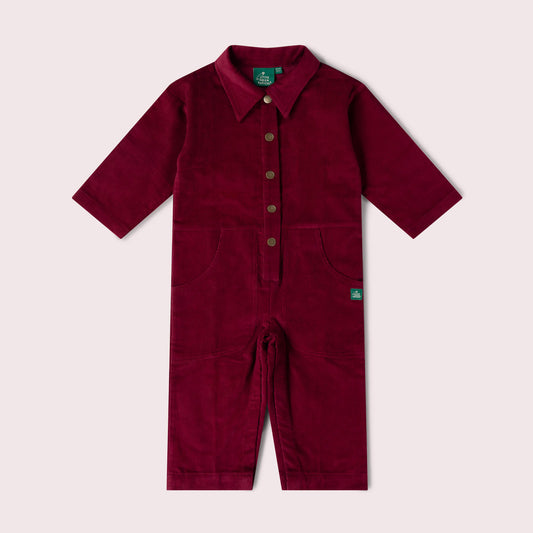 Berry Cord Jumpsuit Purple / 6-7y