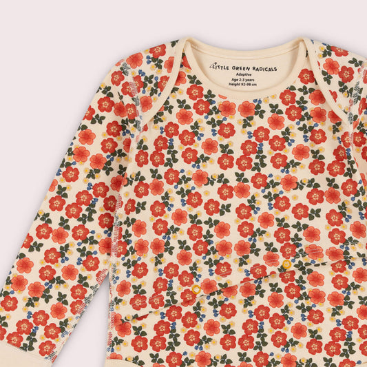 Petals Organic Adaptive Easy Feeding Bodysuit
