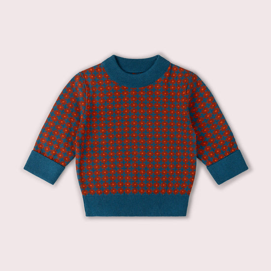 Ginger Squares Knitted Jumper Multi / 7-8y
