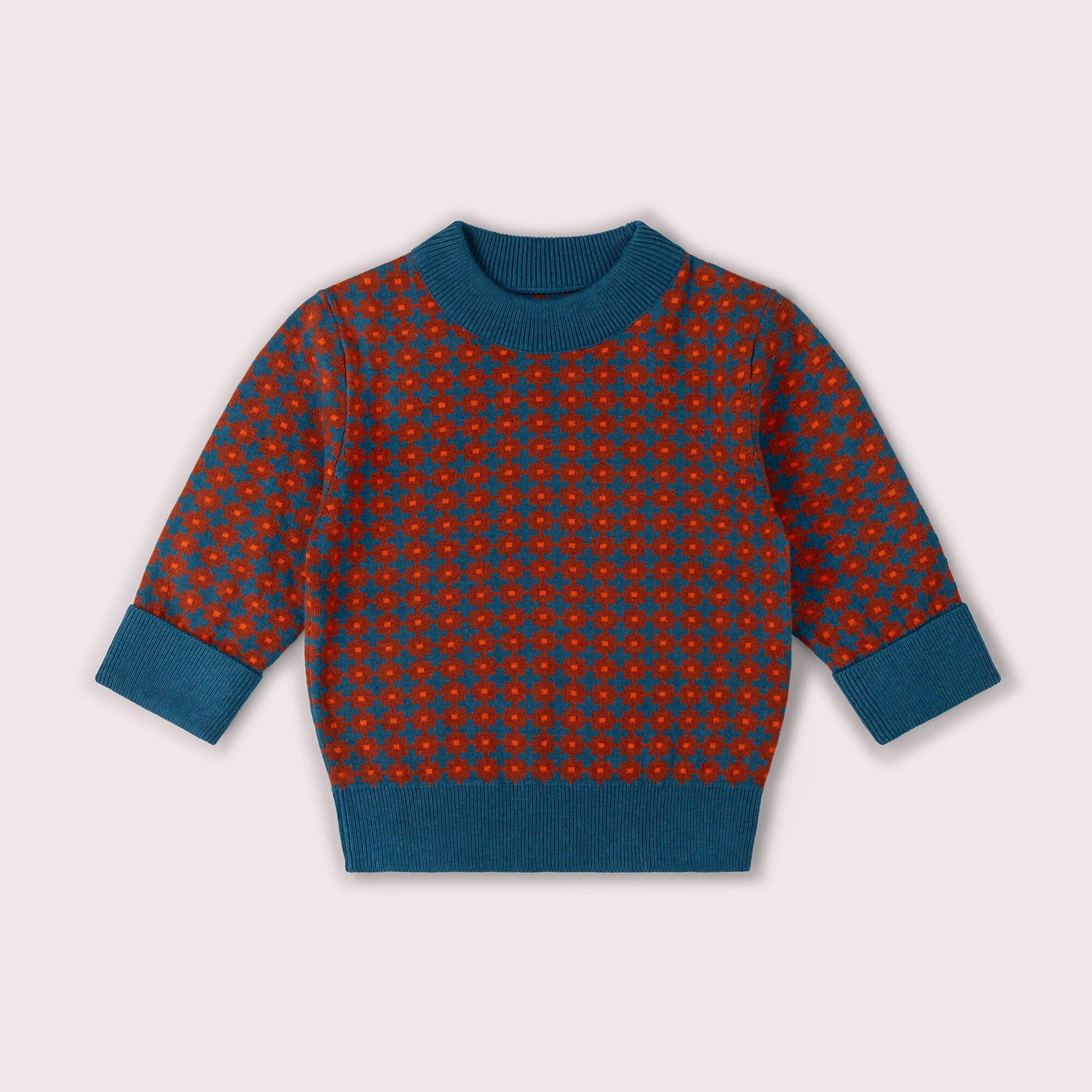 Ginger Squares Knitted Jumper Multi / 7-8y