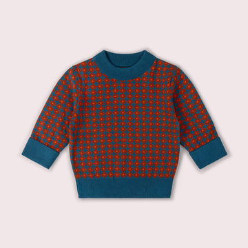 Ginger Squares Knitted Jumper Multi / 7-8y