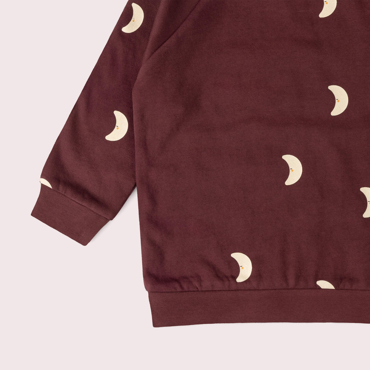 Waxing Moon Raglan Sweatshirt Brown / 7-8y