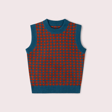 Ginger Squares Knitted Pullover Multi / 7-8y