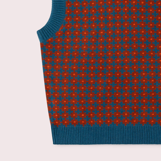 Ginger Squares Knitted Pullover Multi / 7-8y