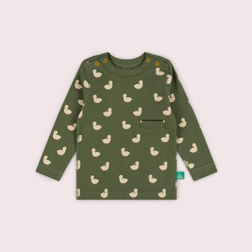 Olive Ducks Organic Adaptive Easy Feeding Short Sleeved T-Shirt