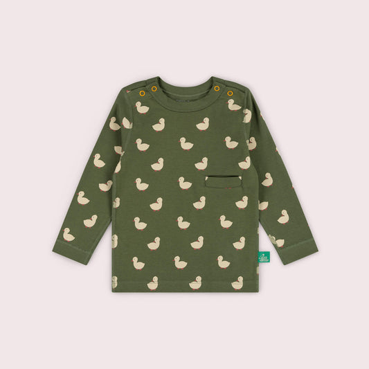 Olive Ducks Organic Adaptive Easy Feeding Short Sleeved T-Shirt