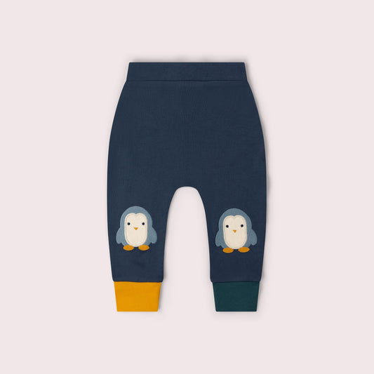 Blue Penguin Knee Patch Joggers