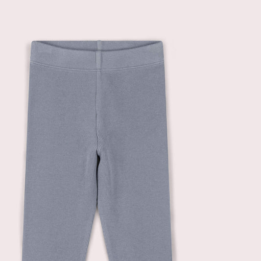 Corn Blue Organic Waffle Leggings