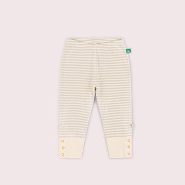 Cream Stripe Extra Long Adaptive Joggers
