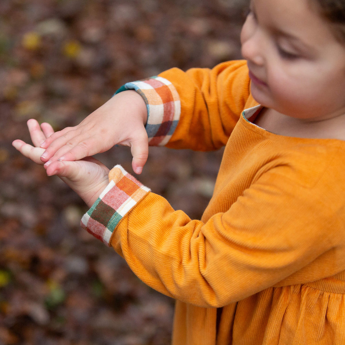 Sunflower Reversible Corduroy Pocket Dress Gold / 7-8y