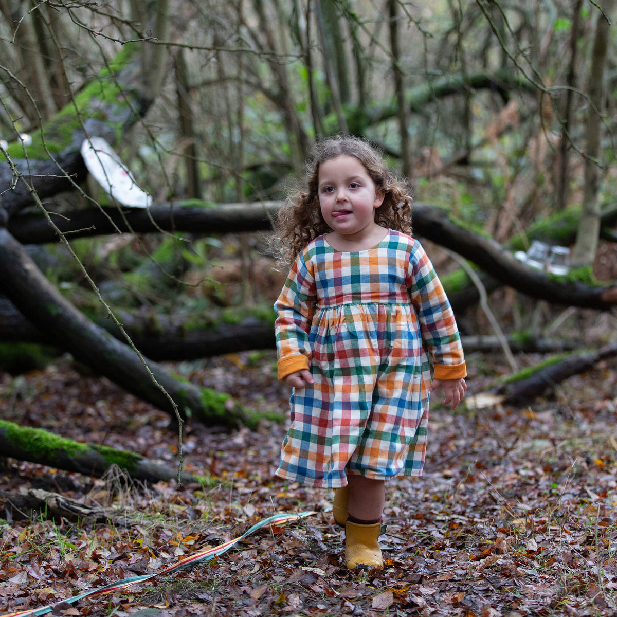 Sunflower Reversible Corduroy Pocket Dress Gold / 7-8y