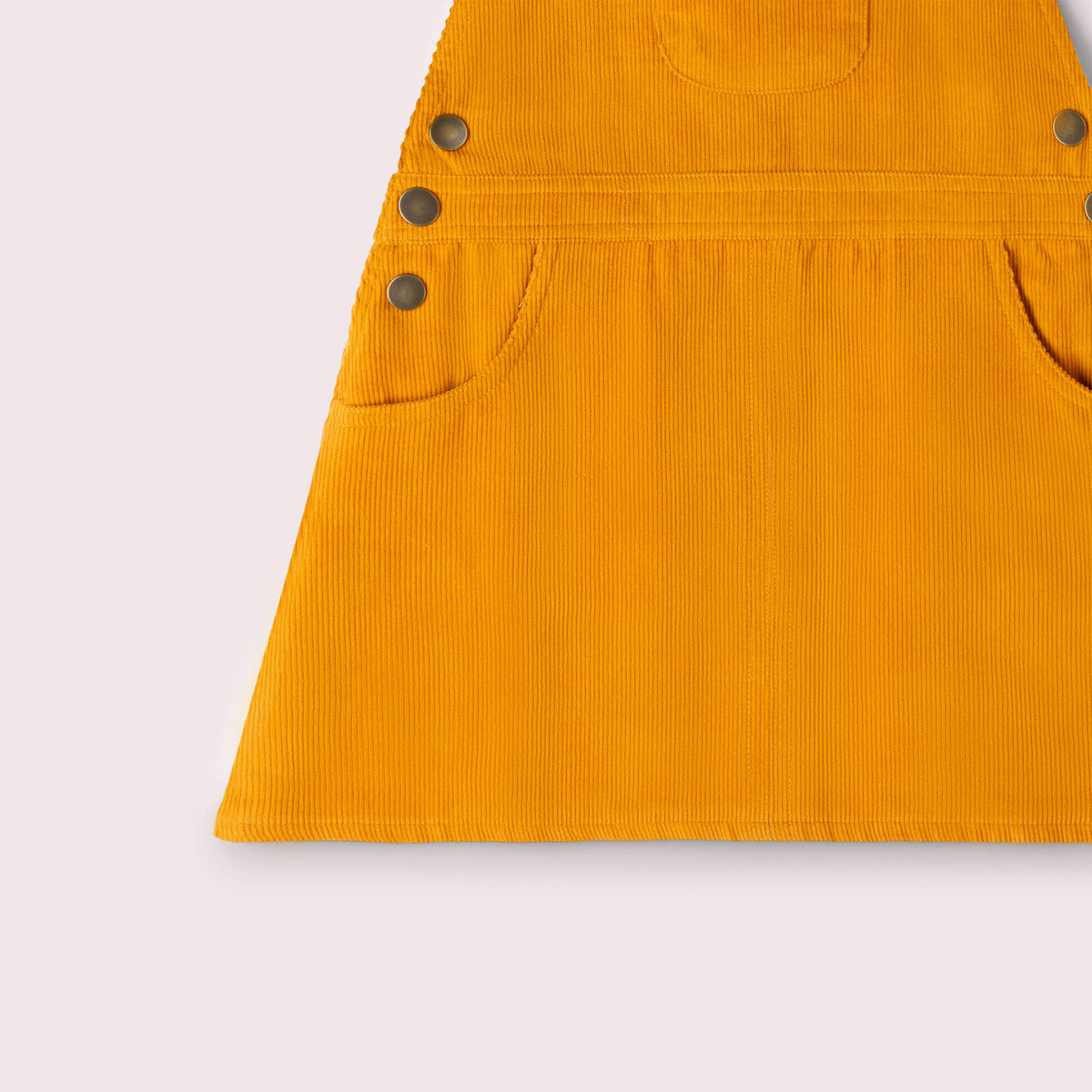 Sunflower Reversible Pinafore Dress Gold / 7-8y