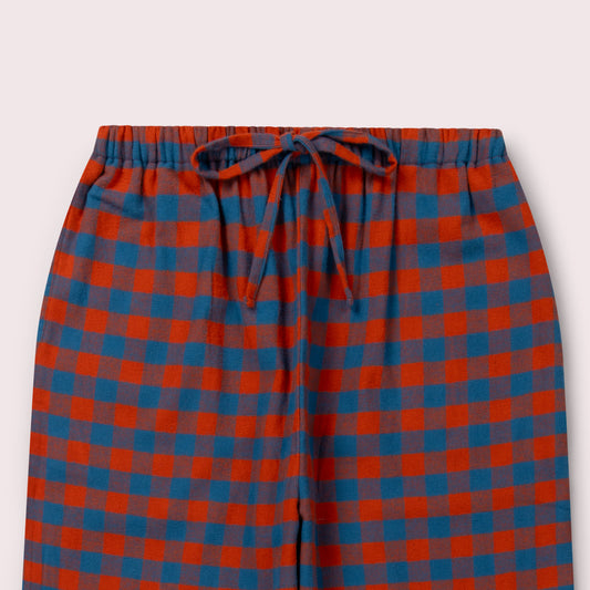Burnt Ochre Check Adult Classic Pyjama Bottoms