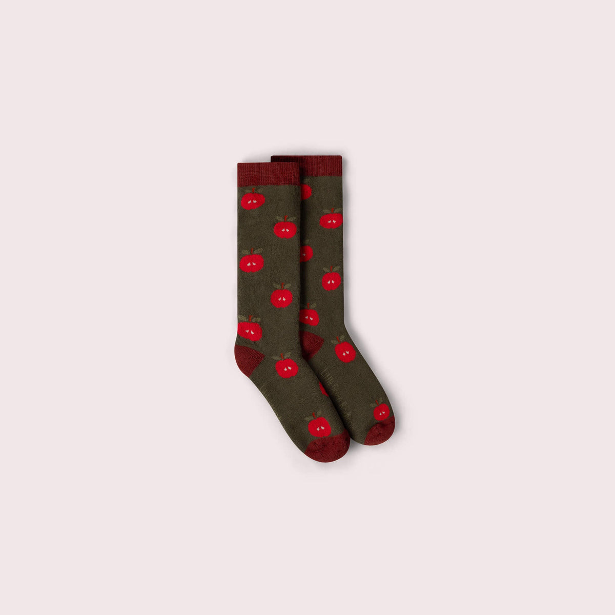 Red Apple Terry Boot Socks 2 Pack Multi / 6-8y