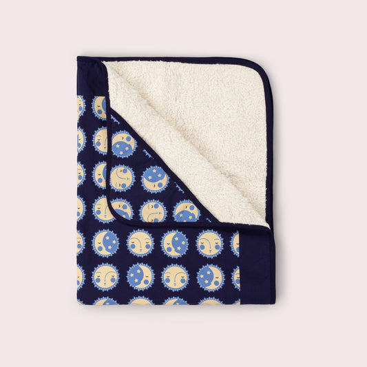 Couverture pour bébé biologique à capuche Sun Folk Sherpa
