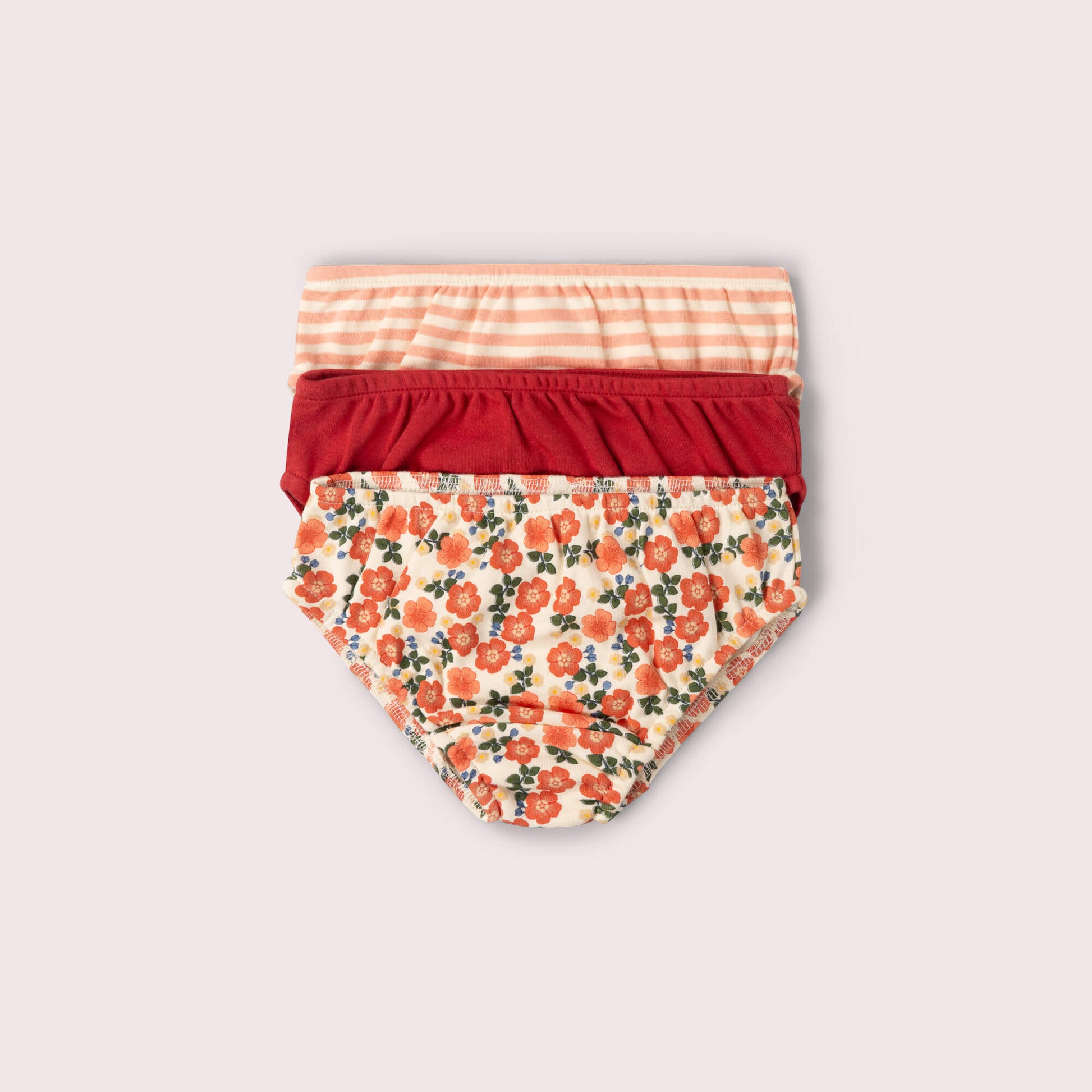 Petals Organic Underwear 3 Pack Multi / 7-8y