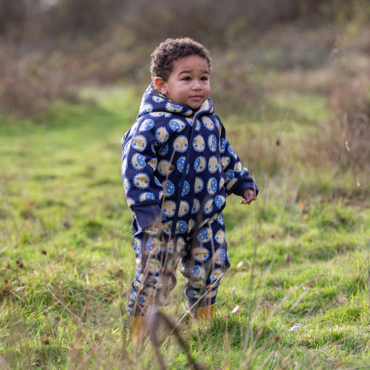 Sun Folk Sherpa Lined Snowsuit Blue / 3-4y