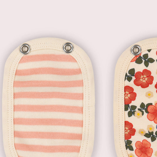Petals Organic Adaptive Snap Closure Bodysuit Extenders Multipack