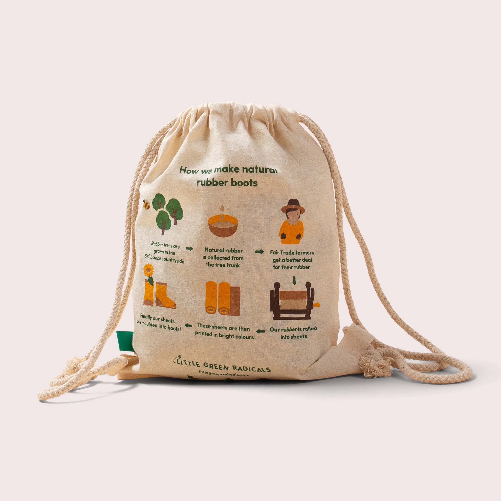 bags by rubber tree Red Apples Classic Wellington Fair Rubber Natural Waterproof Boots