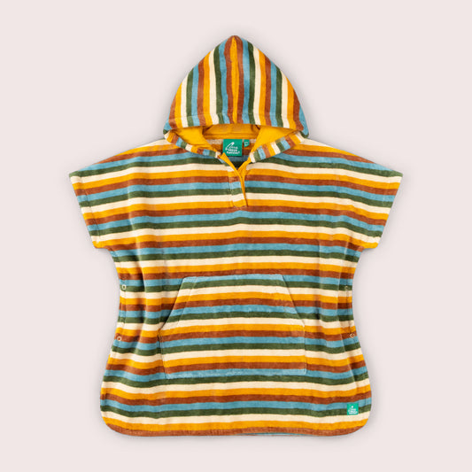 Rainbow Kids Hooded Beach Towel Poncho