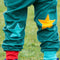 Sea Green Knie Patch Star Joggers
