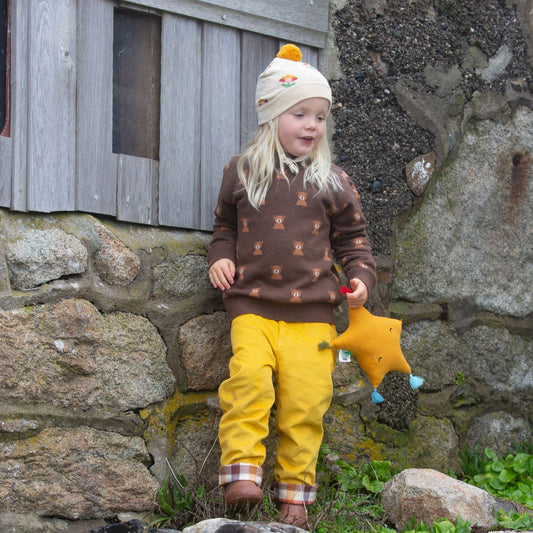 Gold Corduroy Adventure Jeans