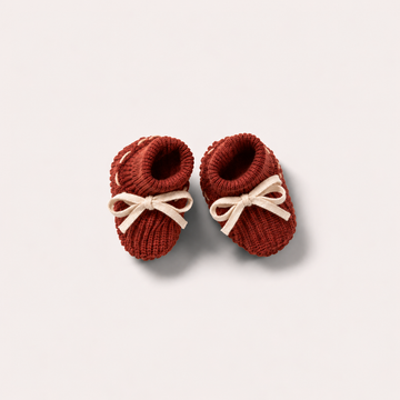 Hazelnut Knitted Booties