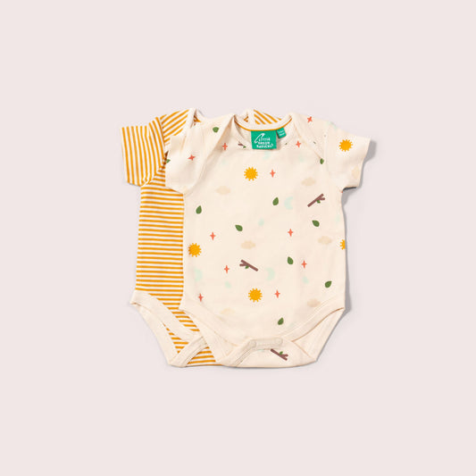 Adventure Organic Baby Bodysuit Set - 2 Pack