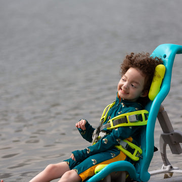 Teal Rainbows UPF 50 Recycled Adaptive Sun Safe Sunsuit