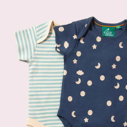Full Moon Organic Baby Bodysuit Set 2 Pack