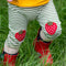 Strawberries Knee Patch Striped Joggers