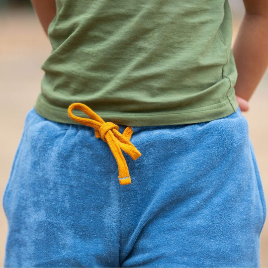 Blue Towelling Shorts