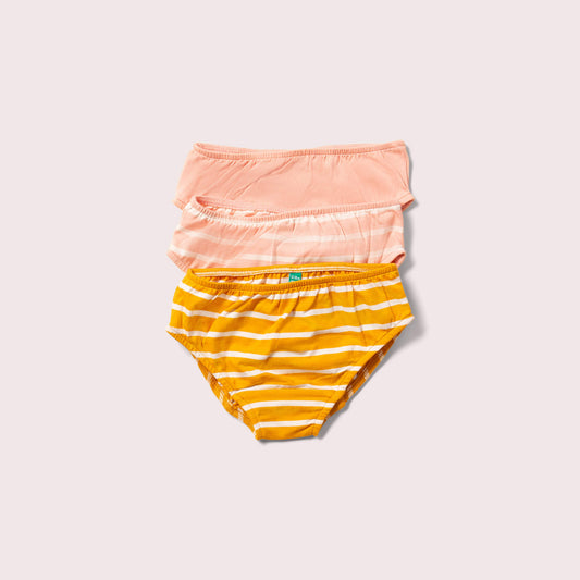 Gold Organic Underwear Set 3 Pack