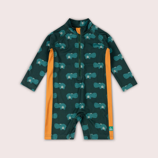 Happy Hippos UPF 50 Recycled Sunsafe Sunsuit